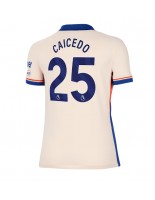 Chelsea Moises Caicedo #25 Bortedrakt Dame 2024-25 Korte ermer